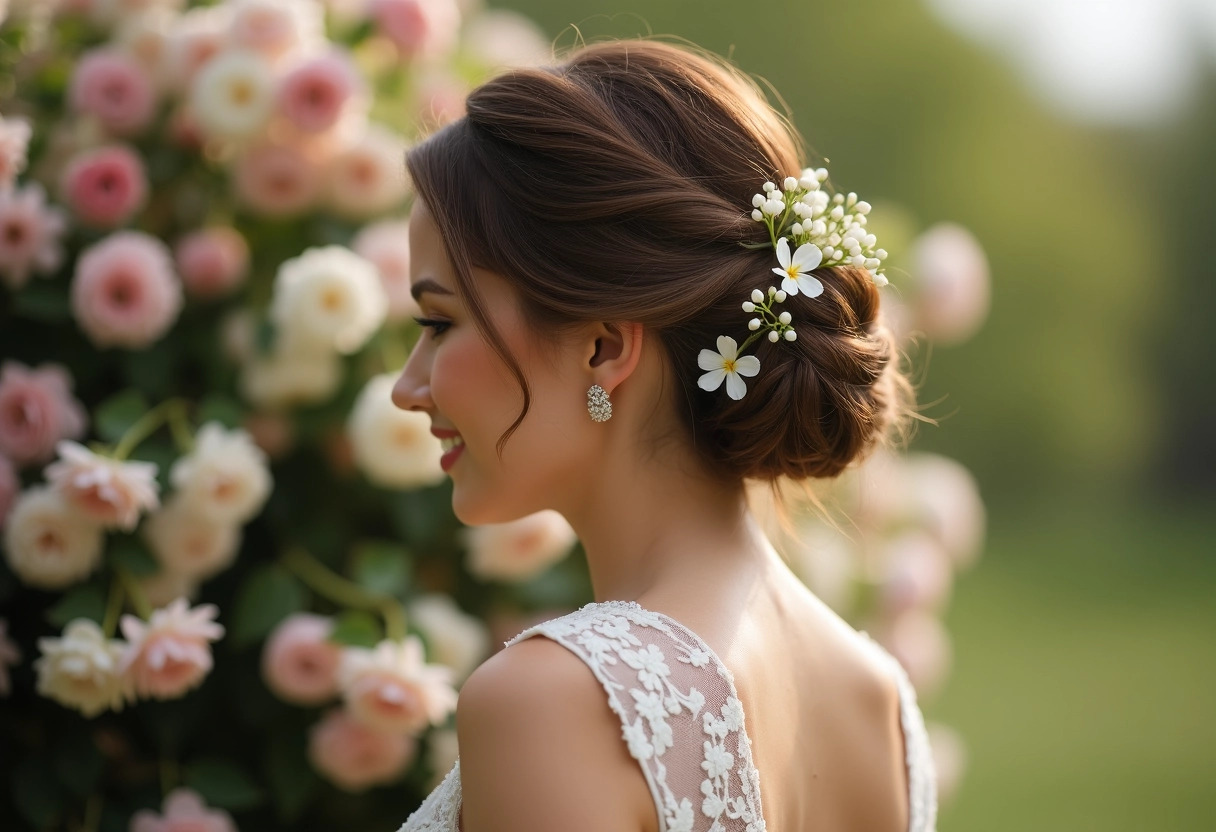 chignon romantique