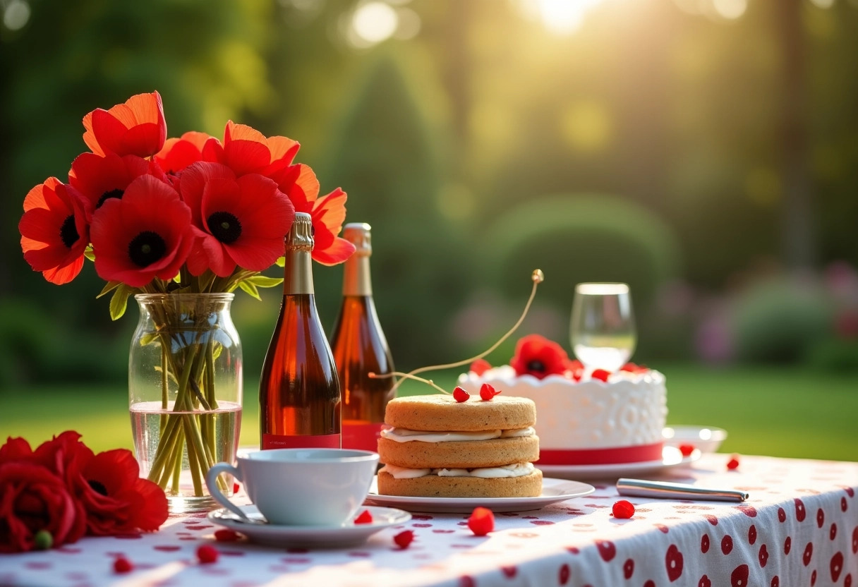 noces de coquelicot